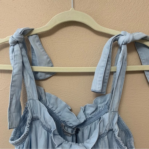 ALL SAINTS Flo Tencel Top Light Blue Size 10 NWT New - Picture 7 of 11